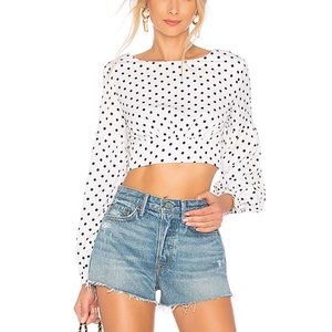 superdown Yasmin Tie Back Crop Top NWOT